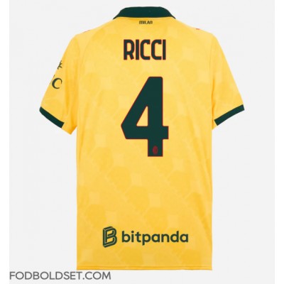 AC Milan Samuele Ricci #4 Tredjetrøje 2025-26 Kortærmet AC Milan Samuele Ricci #4 Tredjetrøje 2025-26 Kortærmet